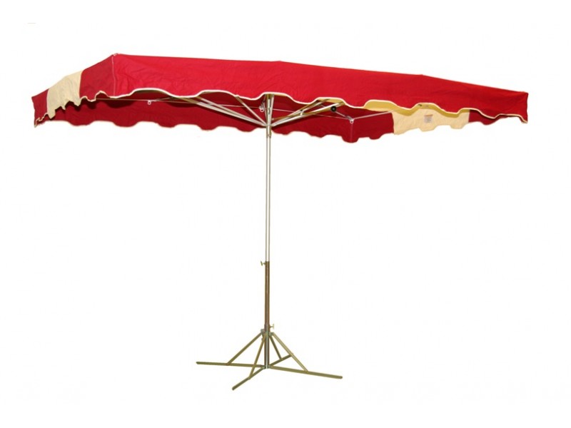 Parapluie 325 x 250 Rouge et Ivoire