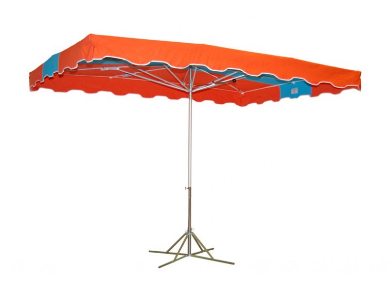 Parapluie 350 x 250 Capucine et Bleu Ciel
